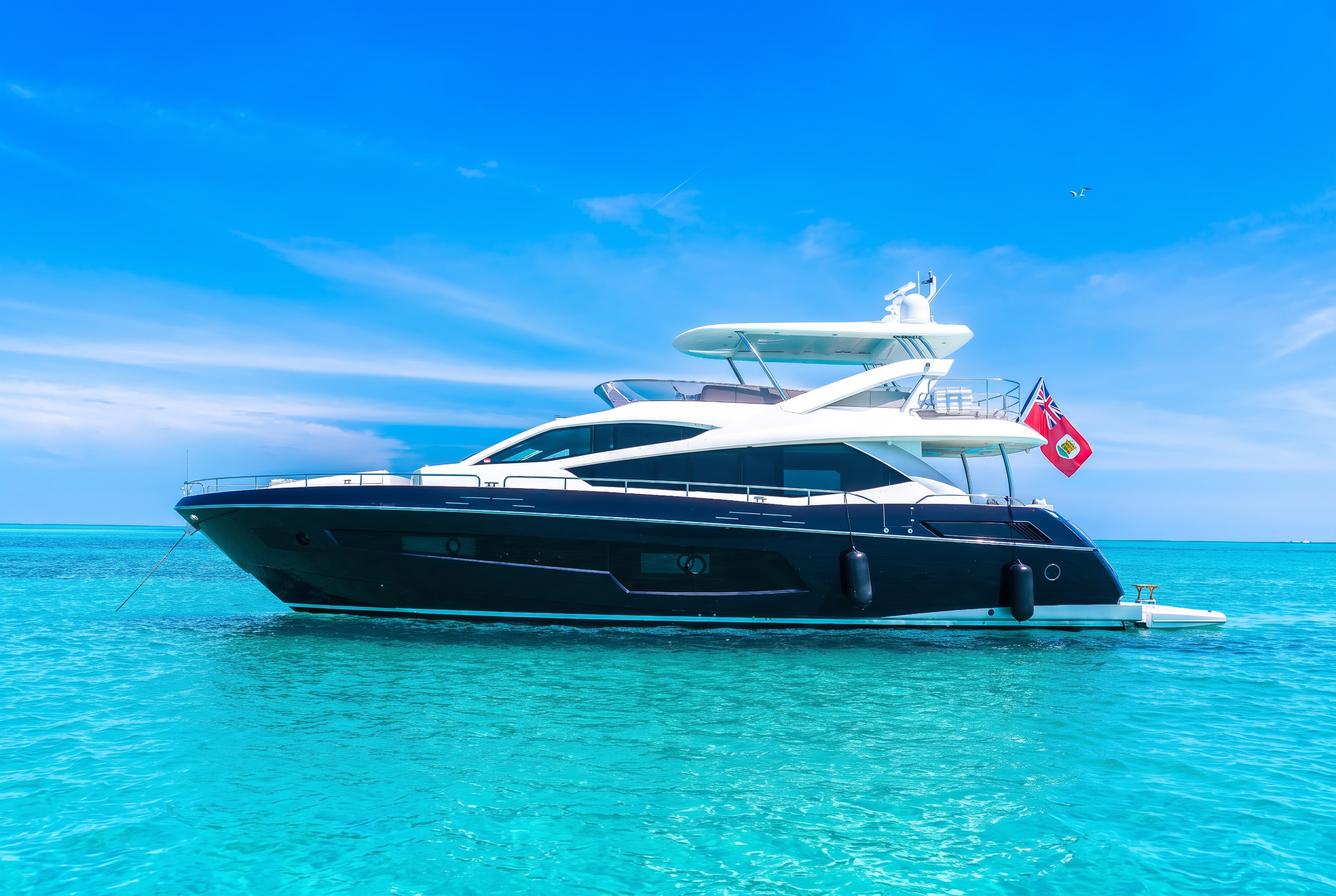 Daddy's $ 75ft luxury yacht